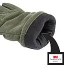Флісові рукавички Thinsulate оливкові Mil-tec 12534001-XL, фото 3