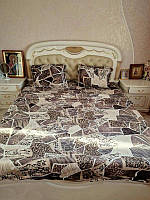 Велюровое постельное белье евро комплект/теплое постельное белье
