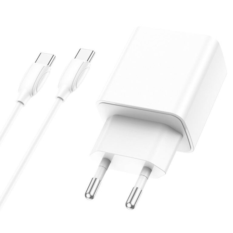 МЗП Borofone BA67A PD20W+QC3.0 (1USB-A/1C) + кабель Type-C to Type-C