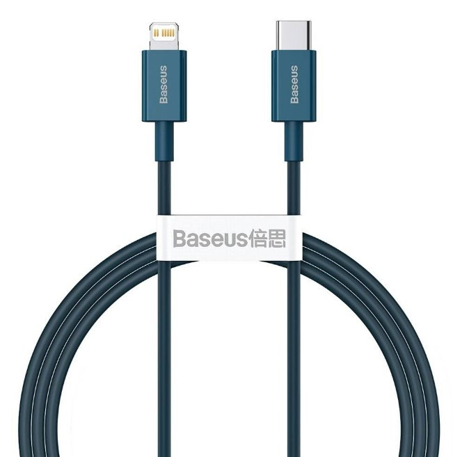 Кабель для Айфон Baseus Superior Series Fast Charging Data Cable Type-C to Lightning PD 20W Blue 2м CATLYS-C03