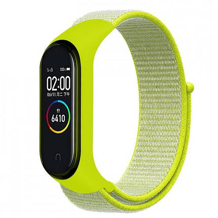 Ремешок Nylon Style BeCover для Xiaomi Mi Band 7 Lime (707662), фото 1