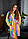Халат жіночий Махровий Середній Довжина з капюшоном веселка, фото 5