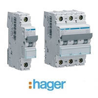 "D" Автоматичні вимикачі Hager 