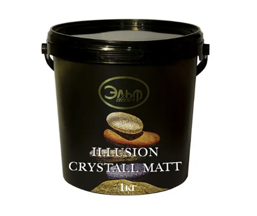 Штукатурка декоративна для стін "матовий іскристий шовк" ELF DECOR ILLUSION CRYSTALL MATT 2.5, фото 1