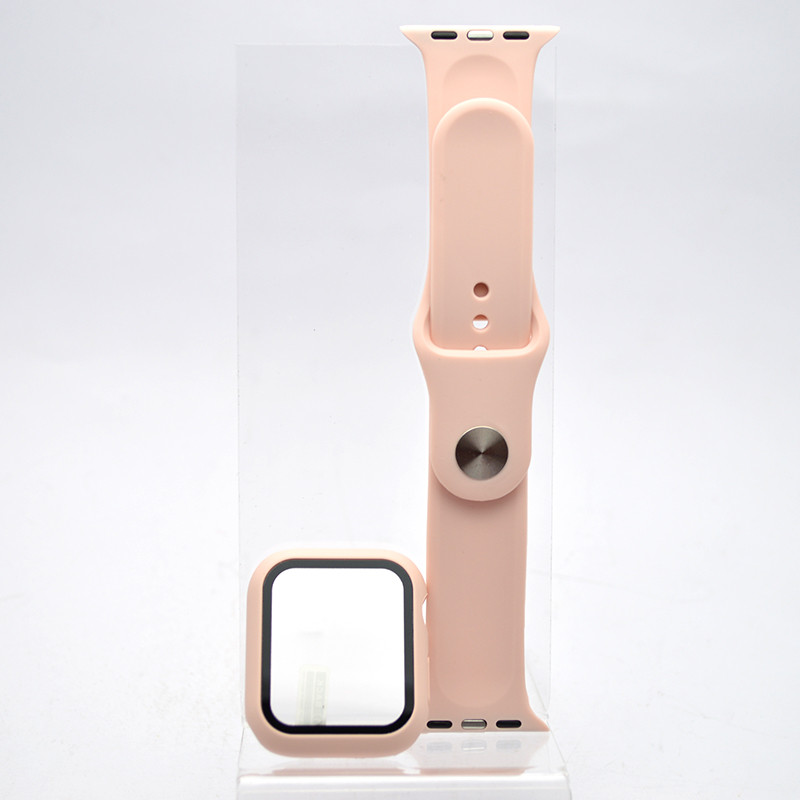 Ремінець для iWatch Veron з корпусом 42mm Pink Sand/Пудровий, фото 1