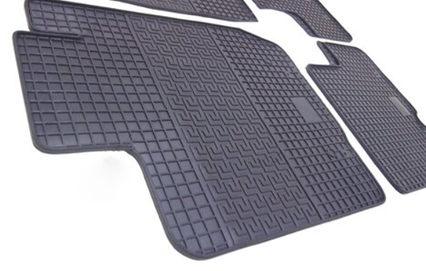 Килимки в салон для Dacia Logan ( 2004 - 2012) седан, гума (polytep) 000029747