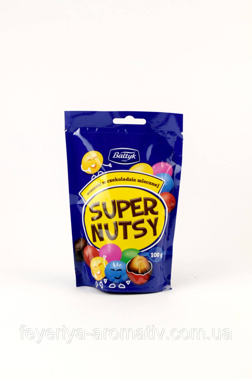 Драже арахіс у молочному шоколаді Super Nutsy 100 г Польща
