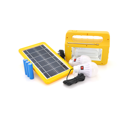 Переносна сонячна станція RT908BT+Solar, диммер, Радио+ Bluetooth колонка, акб 2 лампочки 3W,USB, фото 1