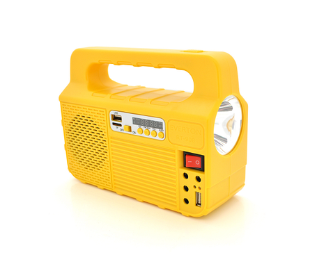 Переносна сонячна станція RT908BT+Solar, диммер, Радио+ Bluetooth колонка, акб 2 лампочки 3W,USB, фото 3