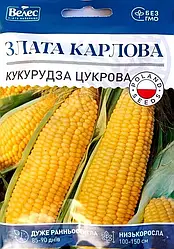 Насіння кукурудзи цукрової Злата Карлова 20г МАКСІ ТМ ВЕЛЕС