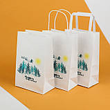 Різдвяні подарункові пакети 260*150*350 Святковий пакет "Marry Christmas" з малюнком Пакет для подарунків, фото 6