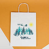 Різдвяні подарункові пакети 260*150*350 Святковий пакет "Marry Christmas" з малюнком Пакет для подарунків, фото 8