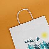 Різдвяні подарункові пакети 260*150*350 Святковий пакет "Marry Christmas" з малюнком Пакет для подарунків, фото 10