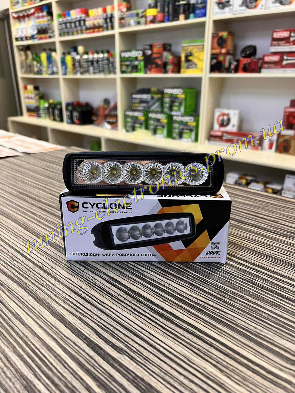 Фара светодиодная LED Cyclone 18watt 6 led противотуманная фара задний ...