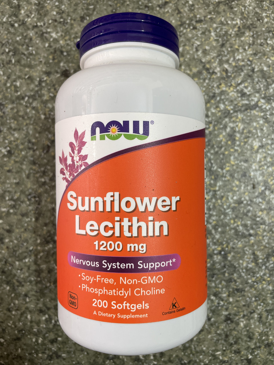 Подсолнечный лецитин в капсулах Now Foods Sunflower Lecithin 1200 mg 200 Softgels - фото 1 - id-p185635949