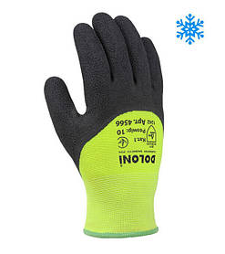 Doloni рукавички утеплені трикотажні з латексним покриттям, розмір 10, Extragrab 4566