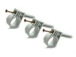 Обойма для труб і кабелю D 63 мм з ударним шурупом