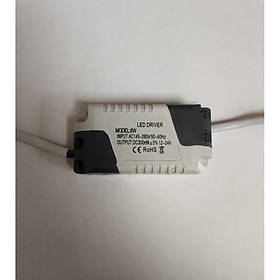 Драйвер для світлодіодів 6W 300mA  IP20 Код. 58392