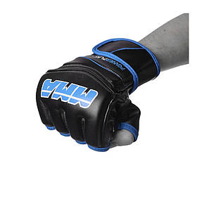 Рукавиці MMA PowerPlay 3055, Black/Blue L