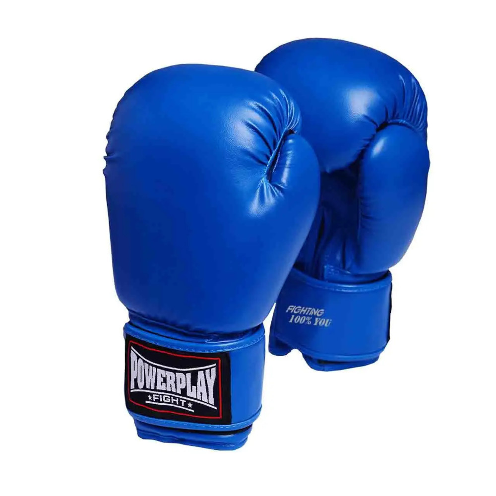 Рукавиці боксерські PowerPlay PP 3004, Blue 14 унцій