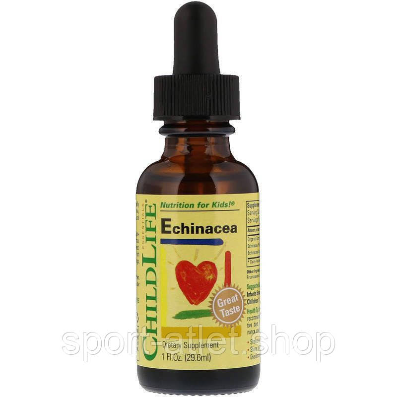 Натуральна добавка ChildLife Echinacea Liquid, 29.6 мл - Апельсин, фото 1