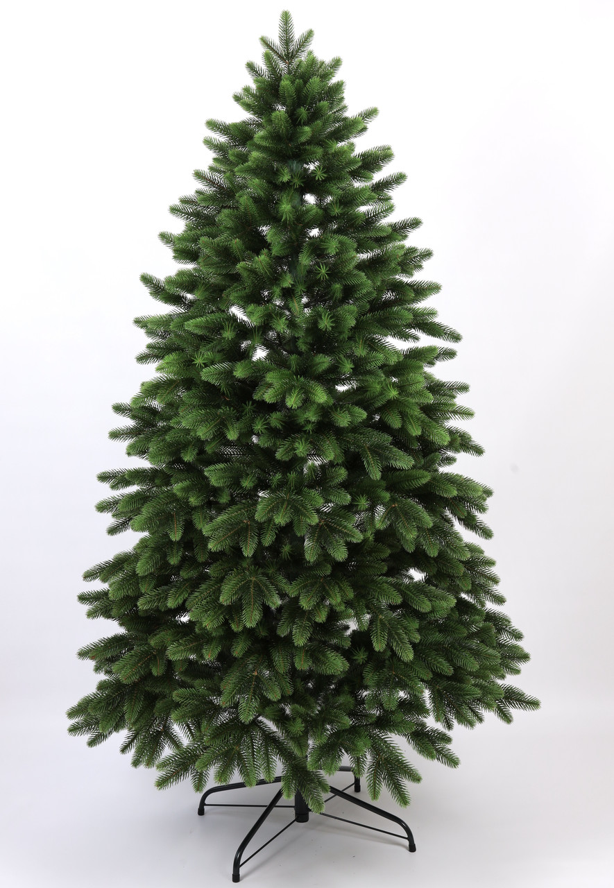 Штучна новорічна лита ялинка Еліт (висота 3.50 м) Зелена, фото 1