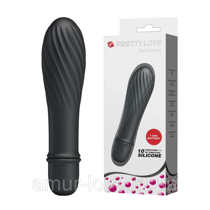 Вибратор Pretty Love Solomon Vibrator Black, фото 1