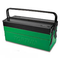 Ящик для инструментов Toptul металлический 5 секций зеленый 5З0x220xЗ50 мм. 160800