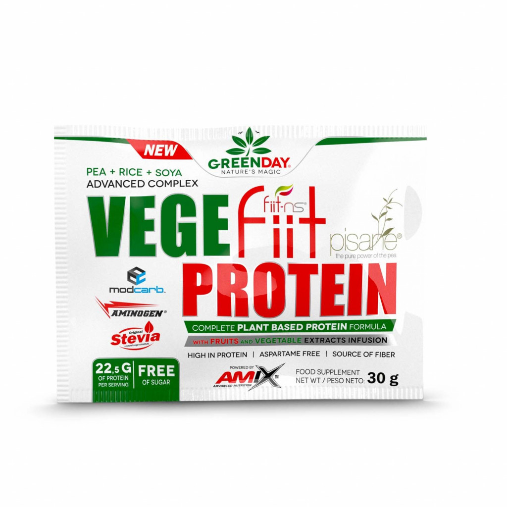Протеин Amix Nutrition GreenDay Vege-Fiit Protein, 30 Грамм Двойной ...