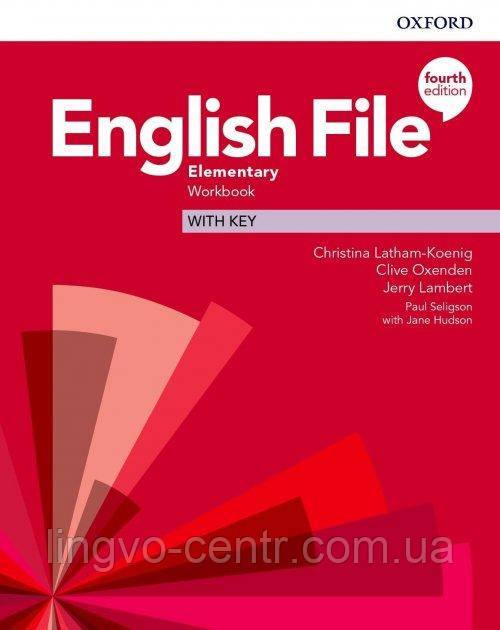 Англійська мова. English File 4th Edition Elementary: Workbook with Key, фото 1