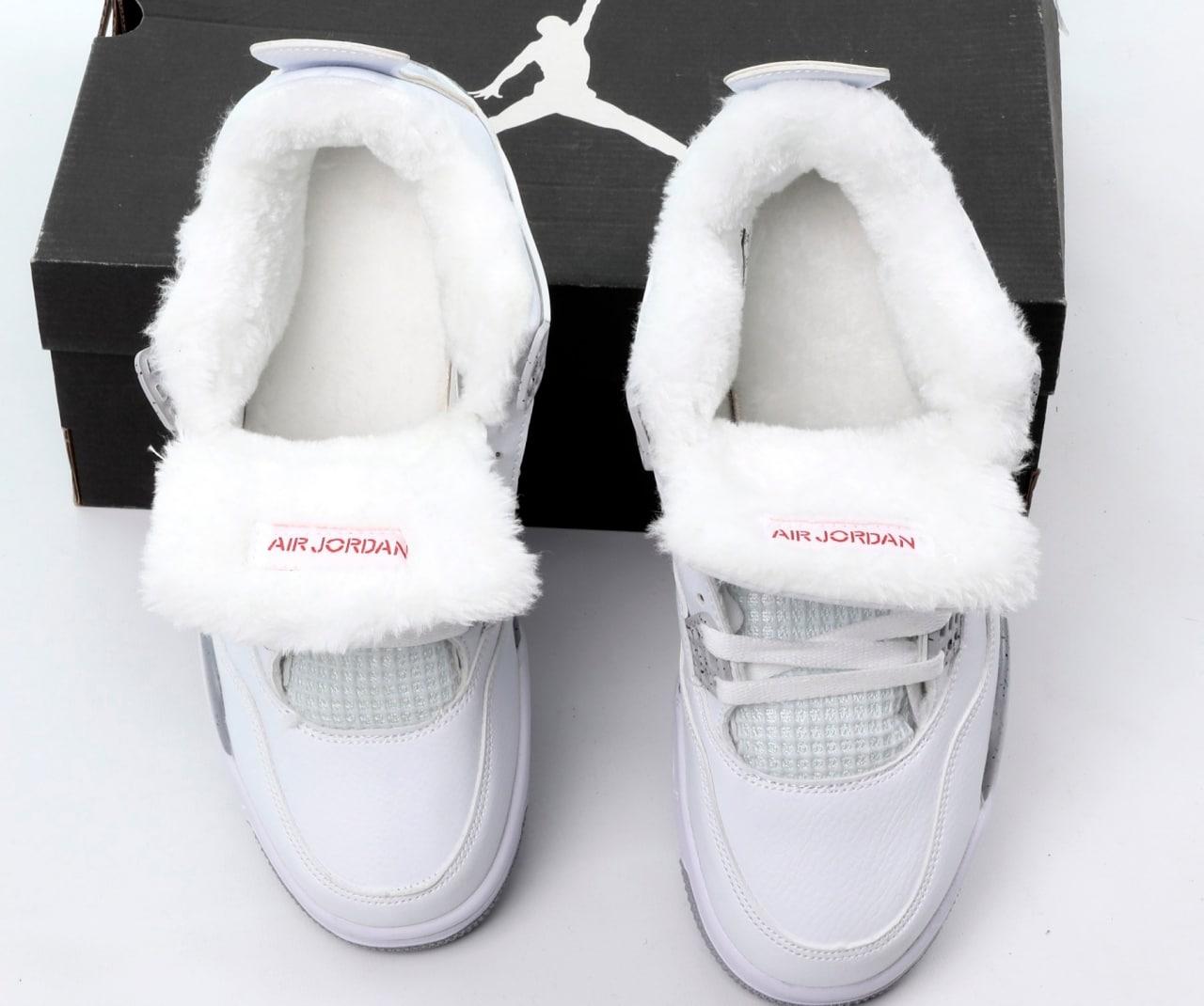 Nike Air Jordan Retro 4 White Grey Fur ID 1703369599 3600 Prom.ua