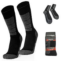 Мужские термоноски 42-46 р Kardesler Lambswool Termal Socks, Черные / Трекинговые зимние носки