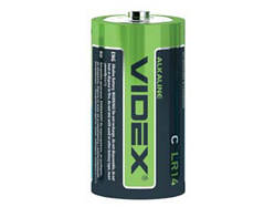 Батарейка VIDEX LR14 alkaline (C), щелочная, 1шт