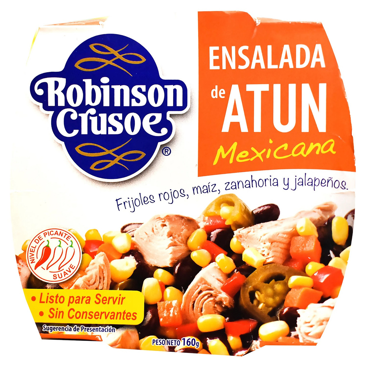 Салат з Тунцем Мексиканський Robinson Crusoe Ensalda Atun Mexicana 160 г Іспанія