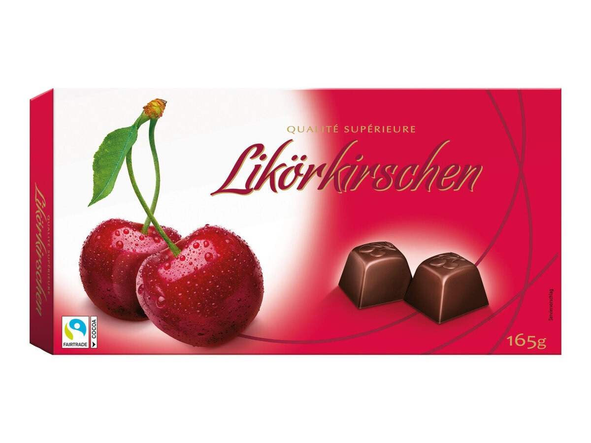 Цукерки Шоколадні Вишня у Лікері Cherry Liqueurs Likorkirschen Lidl 165 г Німеччина