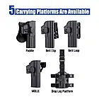 🛡️Кобура пластикова Amomax Jericho 941 чорна, фото 6