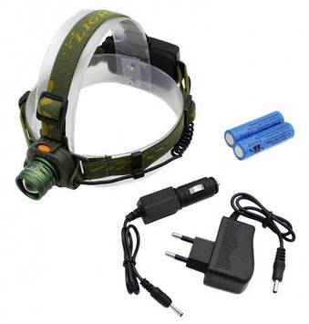 Налобний ліхтар Bailong SH BL 1505 ліхтарик яскравий світлодіодний акумуляторний з сенсором