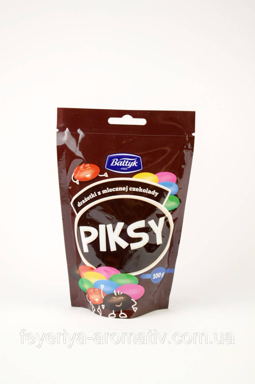 Шоколадне драже в глазурі Piksy 100 г Польща