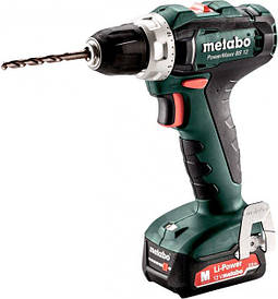 Metabo PowerMaxx BS 12 — 2х2.0 Аг (Slide-in), ЗУ SC-30, кейс МС05, 12В (601036500)