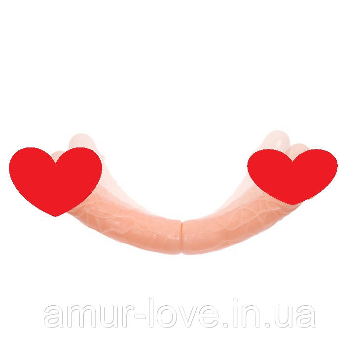 Двосторонній фаллоїмітатор Double Donges Flesh, 36 см