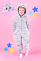 Пижама Кигуруми мышка детская и подростковая Милый комбинезон с молнией и карманами для девочек и мальчиков