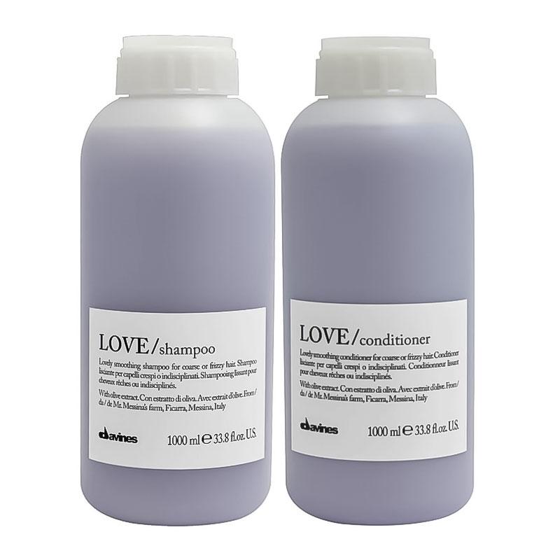 Набір Davines Love Lovely Smoothing розгладжуючі шампунь і кондиціонер, 2*1000 мл