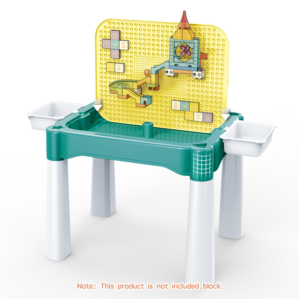Столик універсальний 5 в 1 (навчальний та для складання конструктора) з двома ящиками, фото 1