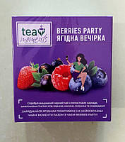 Чай Tea Moments Berries Party 20 пірамідок чорний, фото 3