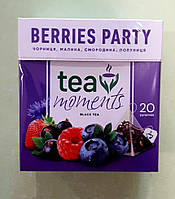 Чай Tea Moments Berries Party 20 пирамидок черный