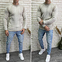 Стильный мужской свитер, ткань "Вязка" 46, 48, 50 размер 46