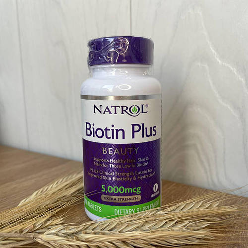 Купити Natrol, Biotin Plus, посилена дія, 5 000 мкг, 60 таблеток, ціна ...