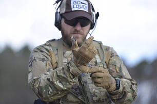 Тактичні захисні рукавиці Direct Action GL-HARD-PES-CBR розмір S, фото 2