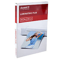 Плёнка для ламинирования Axent 2010-A, 75 мкм, A4, 216 x 303 мм, 100 штук