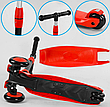Самокат-велобіг 3в1 триколісний BS-71899 Best Scooter, 3 колеса PU зі світлом, червоний, фото 6